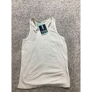DSG Girls Movement Seamless Tank Top‎ Pure White Racerback Size M 10-12 NWT